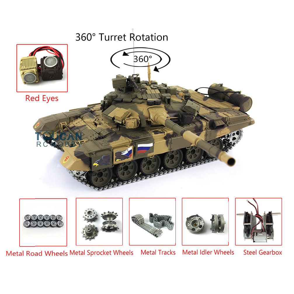 HENG LONG 1/16 échelle 2.4Ghz 7.0 plastique Ver russie T90 RTR HENG LONG 1/16 échelle 2.4Ghz 7.0 plastique Ver russie T90 RTR