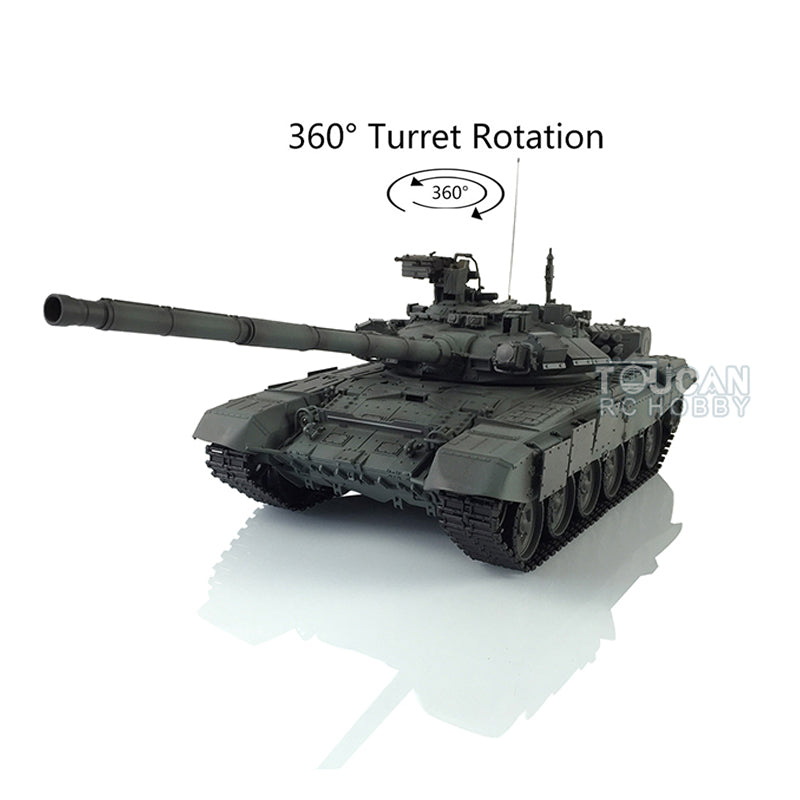 Henglong 2.4Ghz 1/16 7.0 Plastic Russian T90 RTR RC Tank 3938 W/ 360Degrees Turret Radio System BB Shooting Unit IR