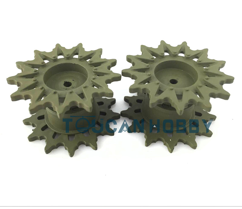 US Stock Henglong Plastic Sprockets Spare Parts Replacement for DIY 1/16 Scale USA M4A3 Sherman RC Tank 3898 Model
