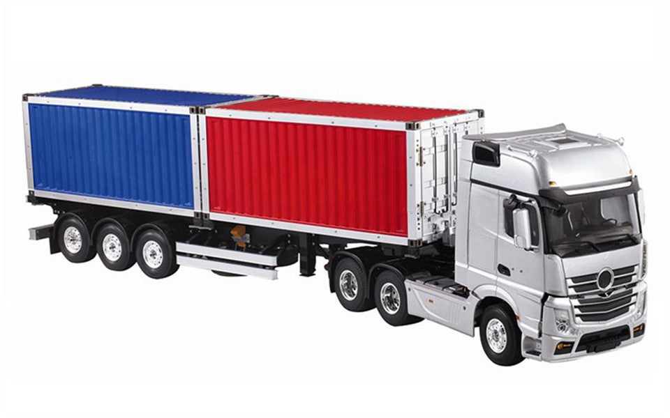Hercules 1/14 3Axles Metal Chassis 40ft Container 917*202*299mm Semi Trailer for Radio Controlled Tractor Truck DIY