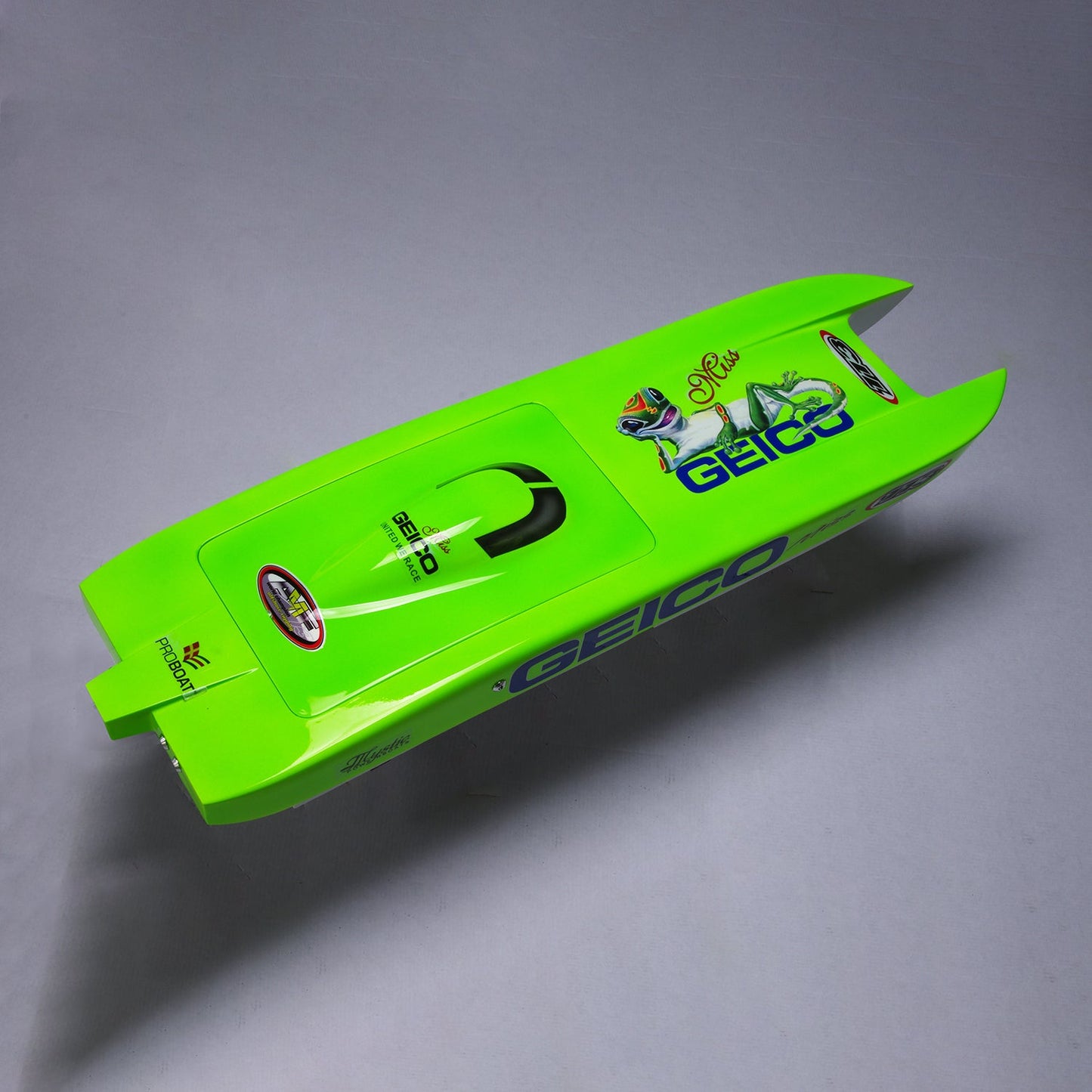 E32 Fiber Glass Painted Green Catamaran Electric Racing KIT RC Boat Hull for Advanced Player DIY Model Adult Gift 785*235*115mm