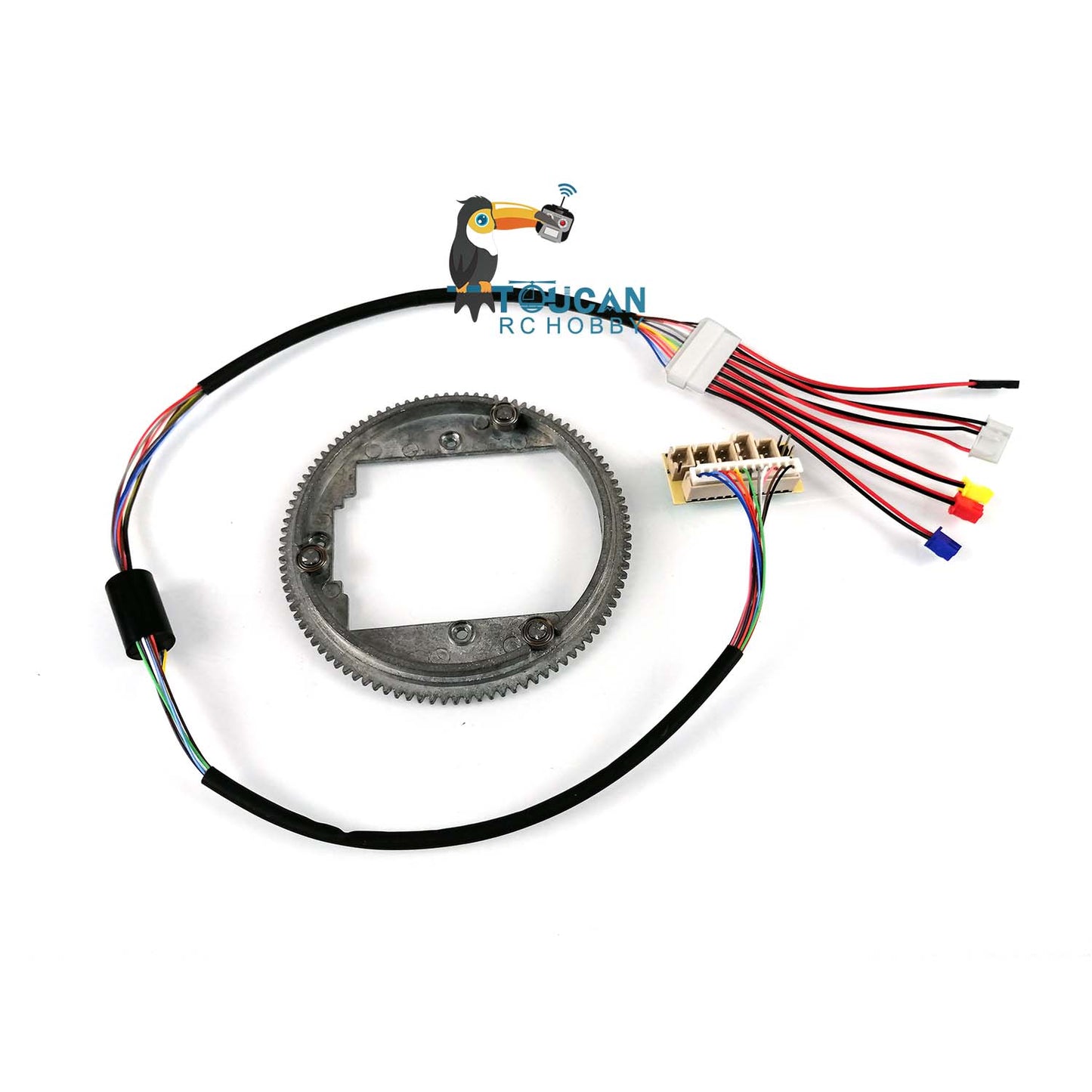 Metal 360 Degrees Small Big Rotating Gear Electric Slip Ring 12P for 1/16 Henglong 6.0 Radio Controlled RTR Ready-To-Run Tank Model