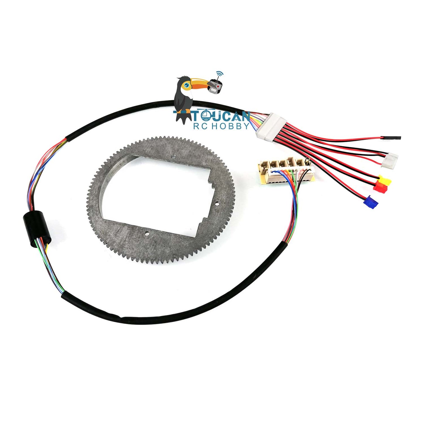 Metal 360 Degrees Small Big Rotating Gear Electric Slip Ring 12P for 1/16 Henglong 6.0 Radio Controlled RTR Ready-To-Run Tank Model
