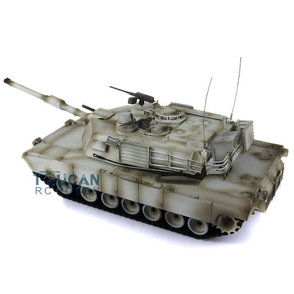 2.4Ghz Henglong 1:16 Scale 7.0 Plastic M1A2 Abrams Barrel Recoil RTR RC Tank 3918 Model 340 Turret Armored Vehicle