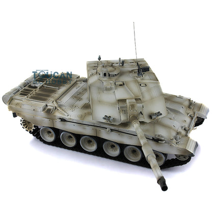 Henglong 1/16 7.0 British Challenger II RC Tank 3908 RTR Model 360Degrees Turret Metal Tracks W/ Rubber Pads Sprockets Steel Gearbox