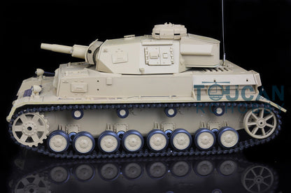 Henglong 1/16 7.0 Radio Control Tank Plastic German Panzer IV F 3858 RTR RC Tank w/ 360Degrees Rotating Turret Sound Effect IR Battle