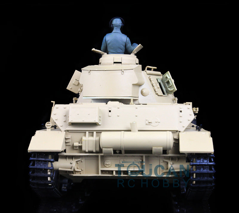 2.4G Henglong 1/16 7.0 RC Tank Panzer IV F Remote Control Tank 3858 w/ 360Degrees Rotating Turret Steel Gearbox FPV Camera BB Shooting