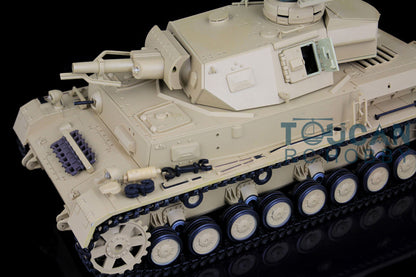 2.4G Henglong 1/16 7.0 RC Tank Panzer IV F Remote Control Tank 3858 w/ 360Degrees Rotating Turret Steel Gearbox FPV Camera BB Shooting