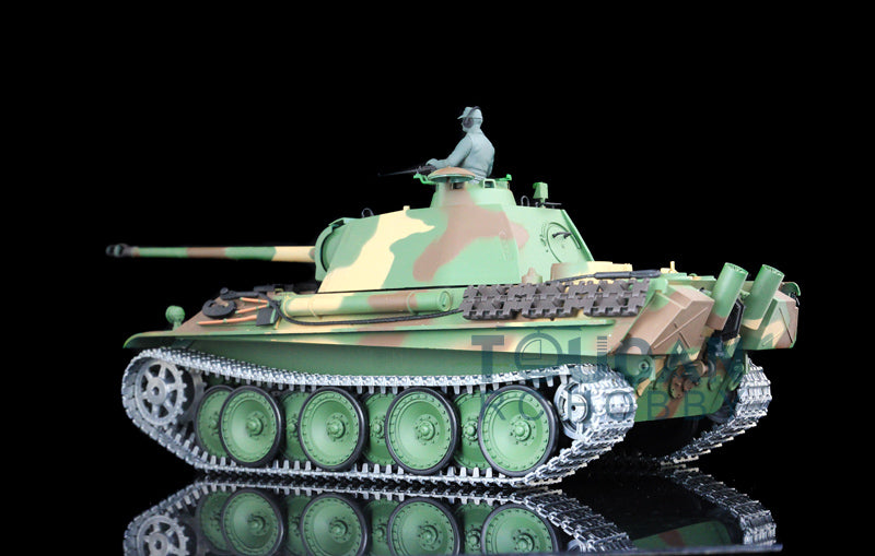 Henglong 1/16 7.0 RC Tank German Panther G Upgraded 3879 w/ FPV 360Degrees Rotating Turret Barrel Recoil Smoking Gearbox Sound Effect