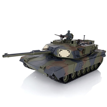 1:16 7.0 Henglong 2.4Ghz USA M1A2 Abrams RTR RC Tank 3918 Model Steel Gearbox Barrel Recoil 360Degrees Turret Radio System
