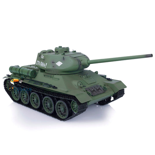 Henglong 2.4Ghz 1/16 Scale 7.0 Soviet T34-85 RTR RC Tank 3909 340 Turret Plastic Chassis Hull Remote Control Model