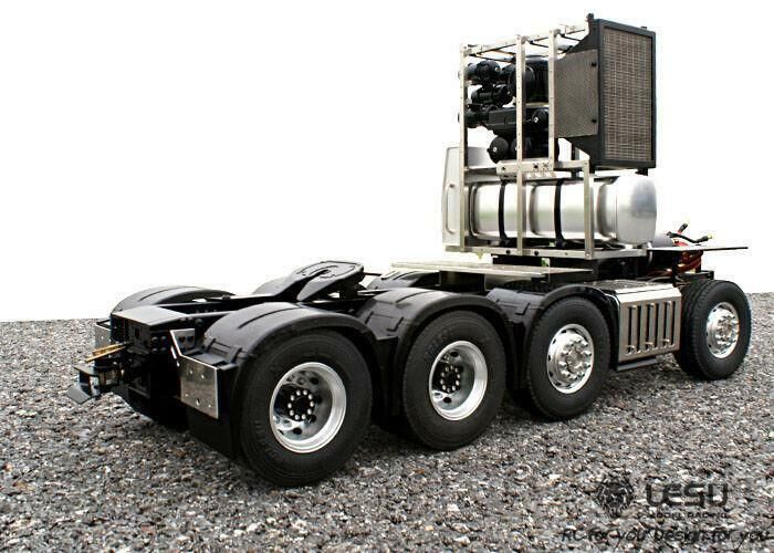 1:14 LESU 8x8 Radio Controlled Metal TAMIYA 3363 1851 Assembled Chassis Servos Motor Tractor Truck Cars DIY Model