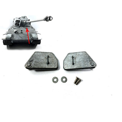 Mato 1/16 Metal Turret Escape Hatch Cupola Cover Upper Hull Hooks Ventilator Spare Part German King Tiger RTR Radio Controlled Tank