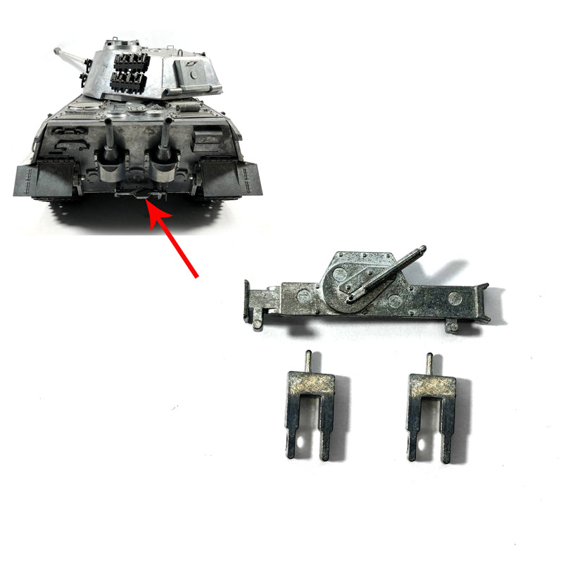 Mato 1/16 Metal Driver's Vision Port Tool Set Machine Gun LED Light Sprocket Hubs Parts German King Tiger RTR Radio Control Tank