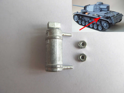 1/16 Mato Radio Controlld RTR Tank German Panzer III Metal Spare Part Fire Extinguisher Upper Hull Box Bar Rear Stand Front Plate