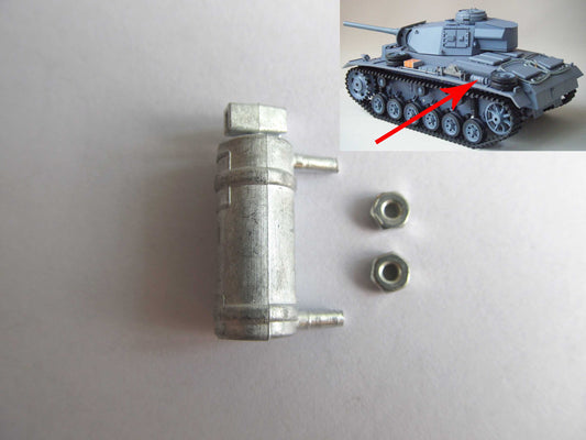 1/16 Mato Radio Controlld RTR Tank German Panzer III Metal Spare Part Fire Extinguisher Upper Hull Box Bar  Front Plate