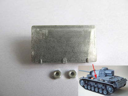 1/16 Mato Radio Controlld RTR Tank German Panzer III Metal Spare Part Fire Extinguisher Upper Hull Box Bar Rear Stand Front Plate