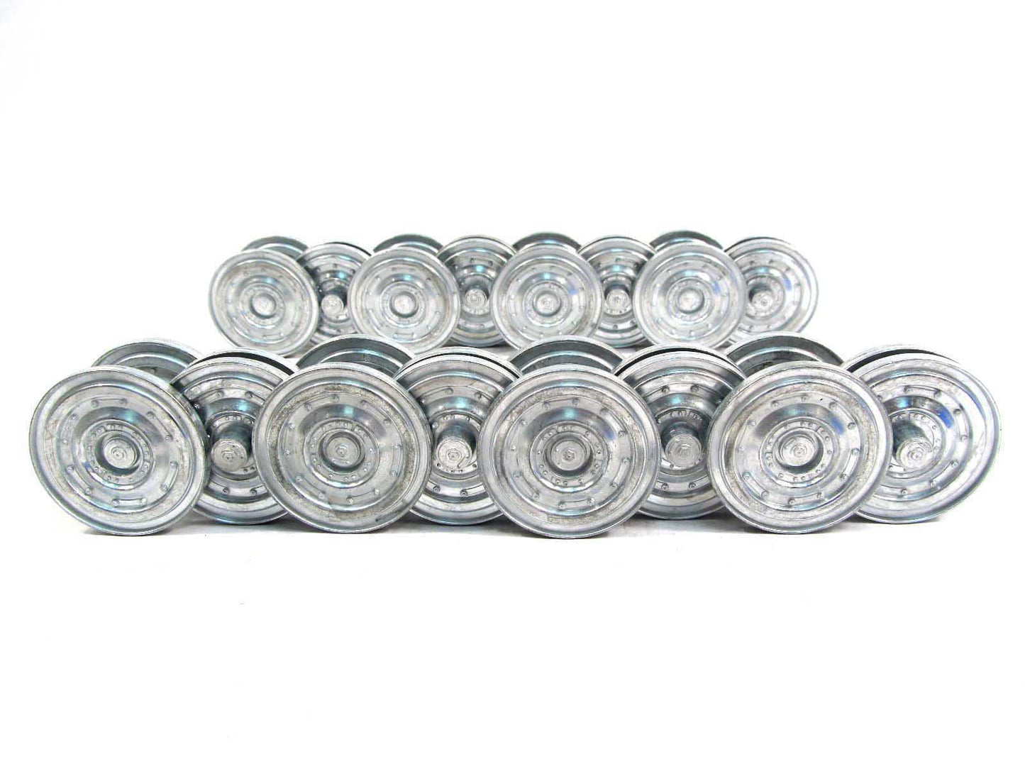 US Stock Mato Spare Part Metal Road Wheels Set Late Version MT154 for 1:16 Scale German Tiger I RC Tank Model