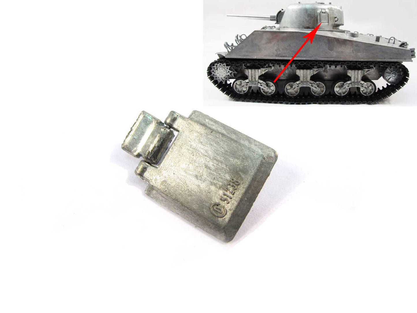 Mato 1/16 Sherman RTR Radio Controlled Tank Metal Tool Retaining Mounts Bearings Gearbox Exhaust Diffuser Turret Ventilator Parts