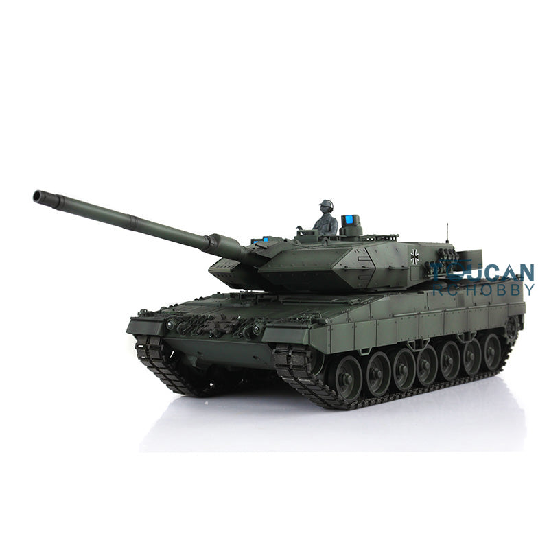 Heng Long 1/16 TK7.0 Edition Leopard2A6 RTR RC Tank 3889 Barrel Recoil Metal Tracks Rubber Pad Father's Day Festival Boys Gift