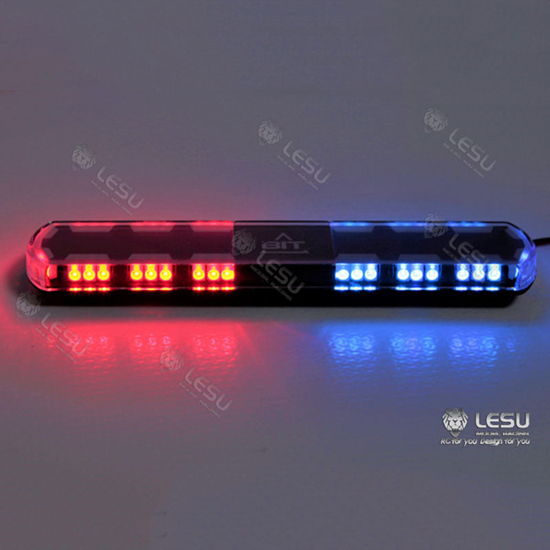 LESU Painted Spare Parts LED Roof Caution Light for TAMIYA Radio Controlled Truck Tractor RC 1/14 Dumper Model Cars Accessory