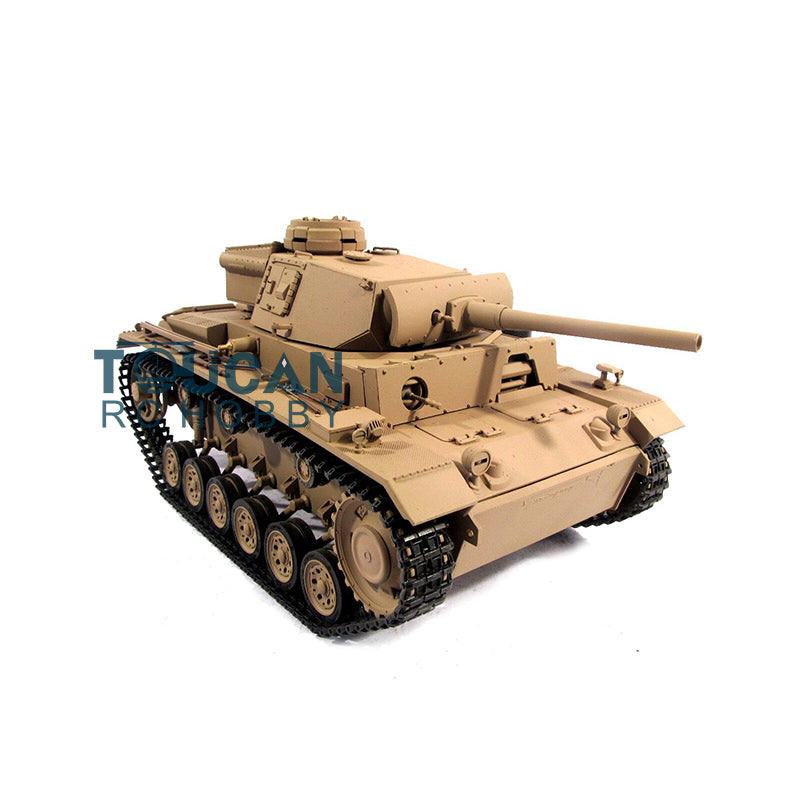 1/16 Mato 100% Metal German Panzer III Infrared Ver Barrel Recoil RTR Radio Control Tank 1223 W/ Receiver Idlers Sprockets Gearbox