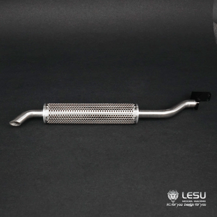 LESU Metal Smoke Exhaust Pipe Chimney 181/191/193mm for 1/14 RC Tractor Truck Remote Control Car Model Tamiya Dumper Benzs Scainia