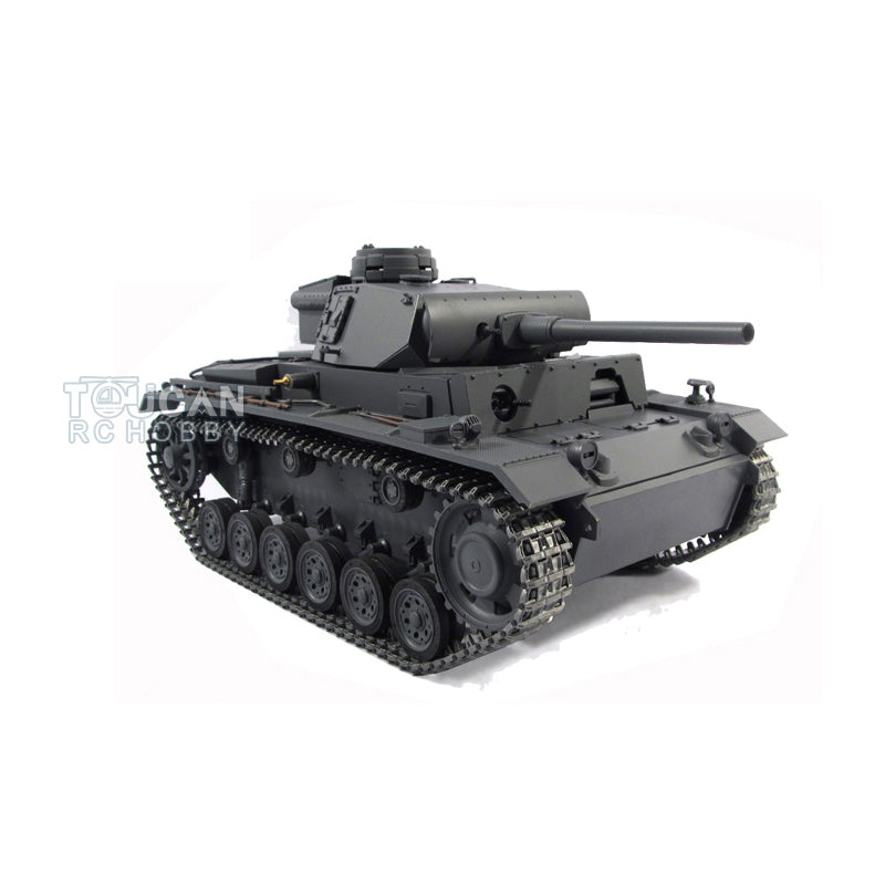 Mato 100% 1/16 Metal German Panzer III Infrared Ver KIT Remote Control Tank 1223 Barrel Recoil Servo Gearbox Tracks Driving Wheel