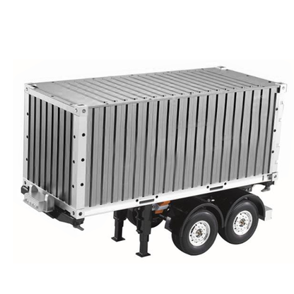 1/14 Hercules Metal 2Axle Chassis 20ft Container Trailer for DIY Remote Controlled Tractor RC Truck Car Hobby Model