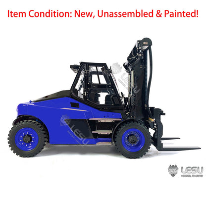 LESU 1/14 Scale Front-Wheel Ddrive RC Hydraulic Painted forklift Aoue-LD160S Remote Control Model Motor Light Sound System ESC