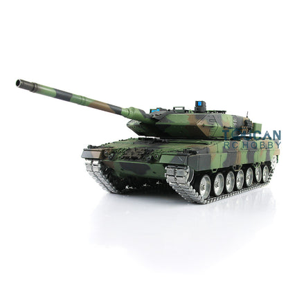 Henglong 1/16 7.0 Version Customized Leopard2A6 RC Tank 3889 w/ Metal Tracks FPV Barrel Recoil BB Shooting 360Degrees Rotating Turret