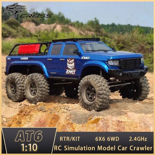 IN STOCK CROSSRC AT6 6X6 1/10 RC Off-Road Vehicles 6WD Electric Cars Remote Control Car W/ Two-speed Transmission DIY Model