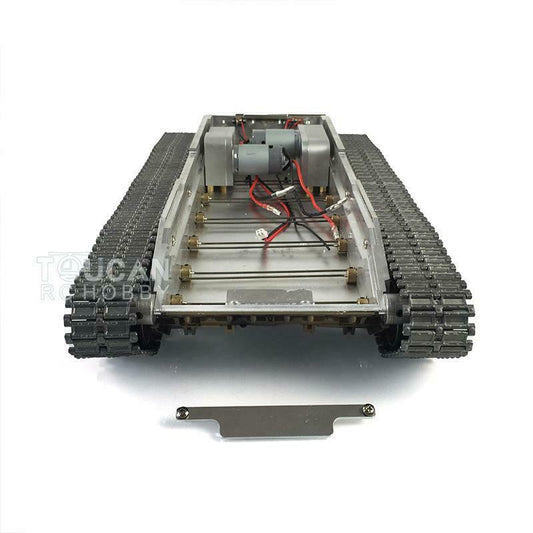 Henglong 1/16 Metal Chassis CNC Gearbox Idler Sproket Road Wheels Tracks w/ Rubber Pad for RC Tank 3938 T90 Battle Tank 3939 T72