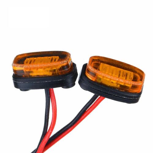 US Stock Degree LED Side Skirts Light Marker Lamp Universal for 1/14 56323 RC Tractor Truck Upgrade Version Radio Controlled Construction Vehicle