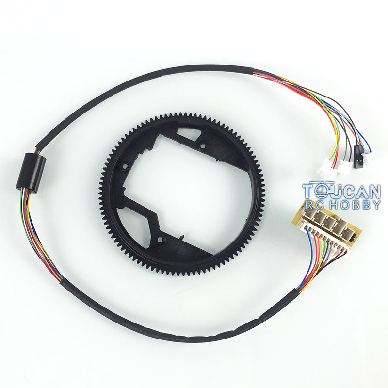 Henglong 1/16 Scale 6.0/7.0 RC Tank Big/Small Plastic 340/360 Degrees Rotating Gear Spare Part Electric Slip Ring 12P